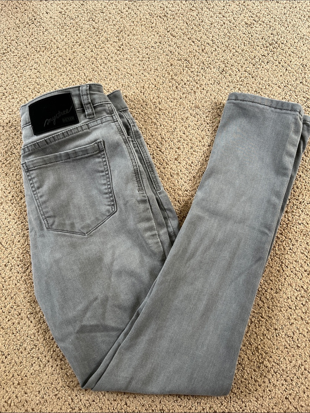 Mystree Slim Gray Skinny Jeans